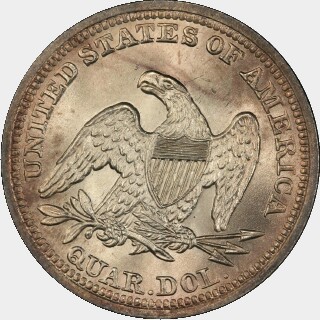 1855  Quarter Dollar reverse