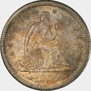1855-S  Quarter Dollar obverse