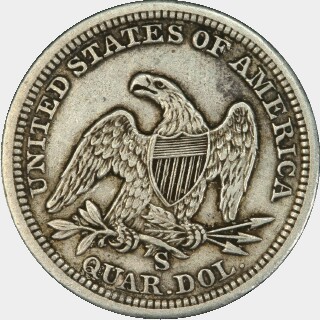 1856-S/S  Quarter Dollar reverse