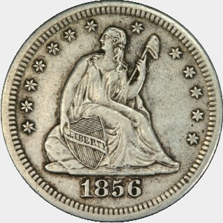 1856-S/S  Quarter Dollar obverse