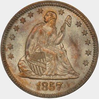 1857-O  Quarter Dollar obverse
