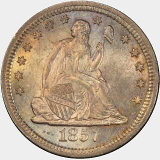 1857-S  Quarter Dollar obverse