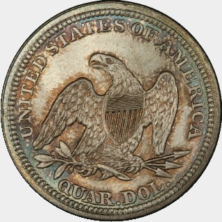 1860  Quarter Dollar reverse
