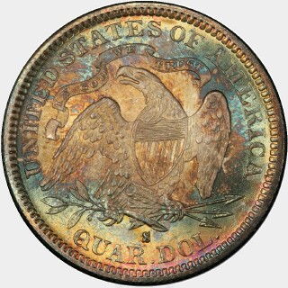 1877-S/S  Quarter Dollar reverse