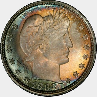 1892  Quarter Dollar obverse