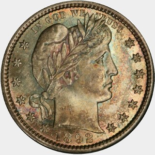 1892-S  Quarter Dollar obverse