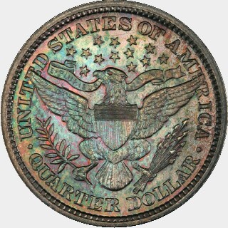 1893  Quarter Dollar reverse