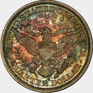 1893-S  Quarter Dollar reverse