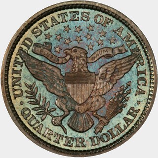 1894  Quarter Dollar reverse