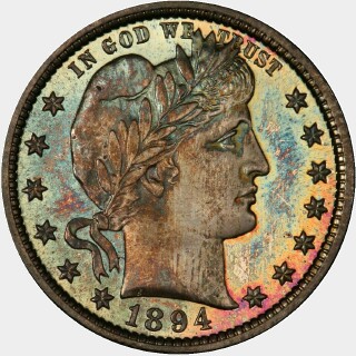 1894  Quarter Dollar obverse