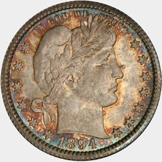 1894-O  Quarter Dollar obverse