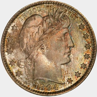 1894-S  Quarter Dollar obverse