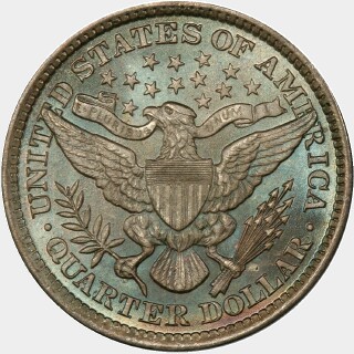 1895  Quarter Dollar reverse