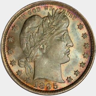 1895  Quarter Dollar obverse