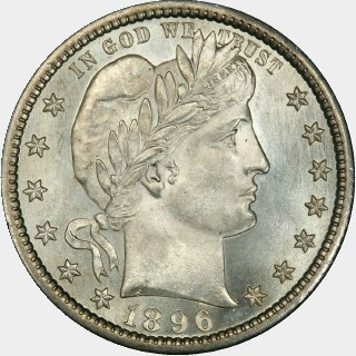 1896-S  Quarter Dollar obverse