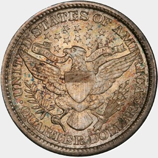 1897-S  Quarter Dollar reverse