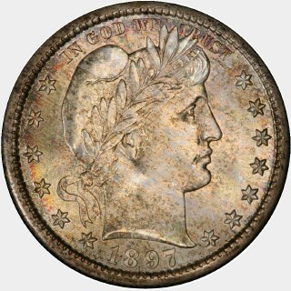 1897-S  Quarter Dollar obverse