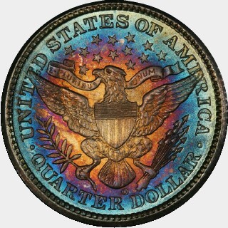 1898-O  Quarter Dollar reverse
