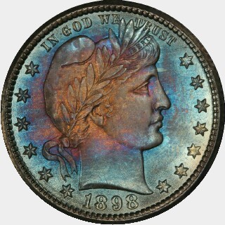 1898-O  Quarter Dollar obverse