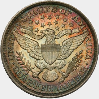 1899  Quarter Dollar reverse