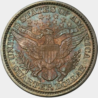 1900  Quarter Dollar reverse