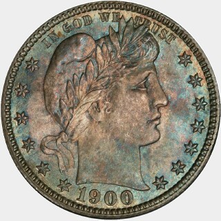 1900  Quarter Dollar obverse
