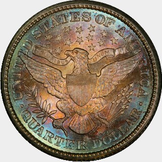 1900-O  Quarter Dollar reverse