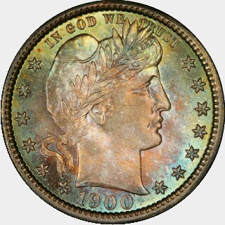 1900-O  Quarter Dollar obverse