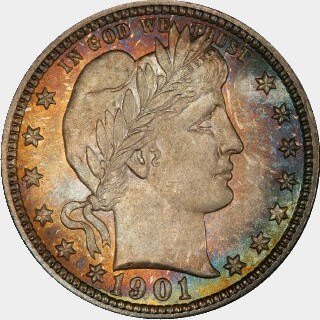 1901  Quarter Dollar obverse