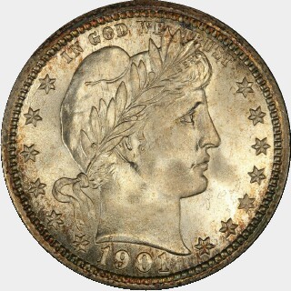 1901-S  Quarter Dollar obverse