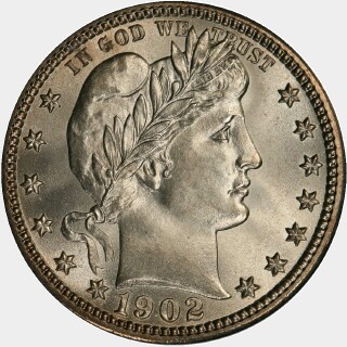 1902  Quarter Dollar obverse