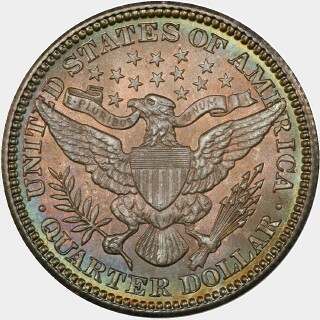 1904  Quarter Dollar reverse