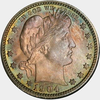 1904-O  Quarter Dollar obverse