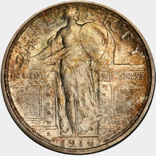 1916  Quarter Dollar obverse