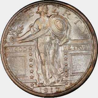 1917-S  Quarter Dollar obverse
