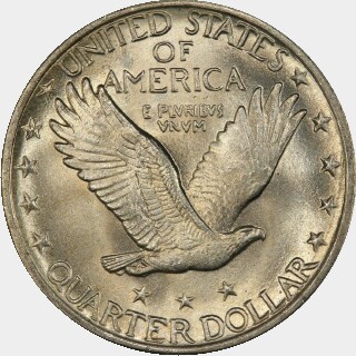 1917  Quarter Dollar reverse