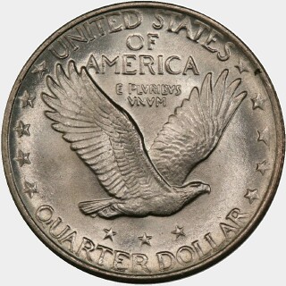 1918  Quarter Dollar reverse