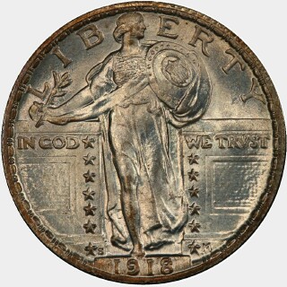1918-S  Quarter Dollar obverse
