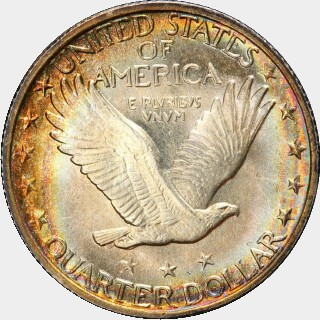 1919  Quarter Dollar reverse
