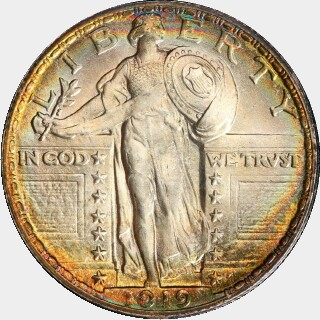 1919  Quarter Dollar obverse