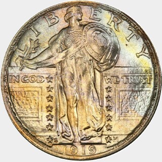 1919-S  Quarter Dollar obverse