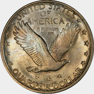 1920-S  Quarter Dollar reverse