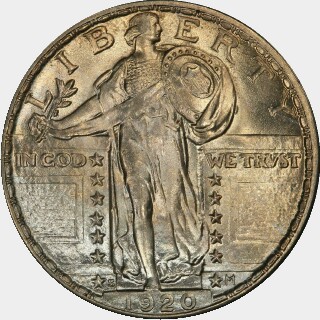 1920-S  Quarter Dollar obverse