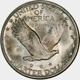 1923  Quarter Dollar reverse