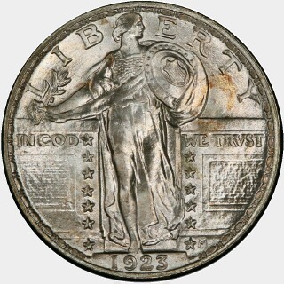 1923  Quarter Dollar obverse