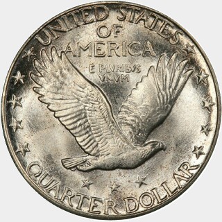 1924-S  Quarter Dollar reverse