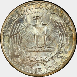 1935-D  Quarter Dollar reverse