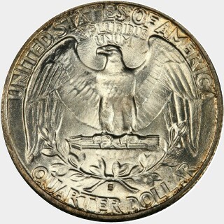 1935-S  Quarter Dollar reverse