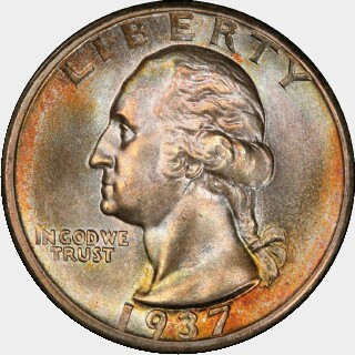 1937  Quarter Dollar obverse