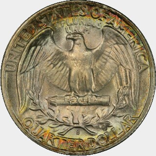1937-S  Quarter Dollar reverse